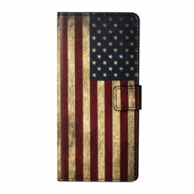 Flip Case Xiaomi Redmi Note 9 Pro 5G Amerikan Lippu