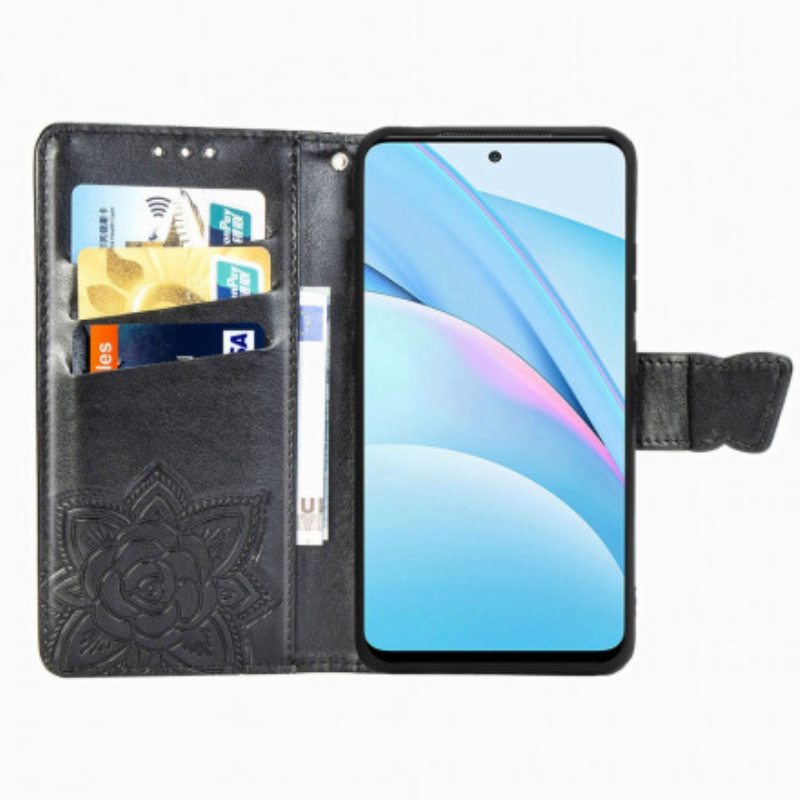 Flip Case Xiaomi Redmi Note 9 Pro 5G Puolikkaat Perhoset