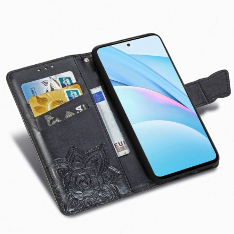 Flip Case Xiaomi Redmi Note 9 Pro 5G Puolikkaat Perhoset