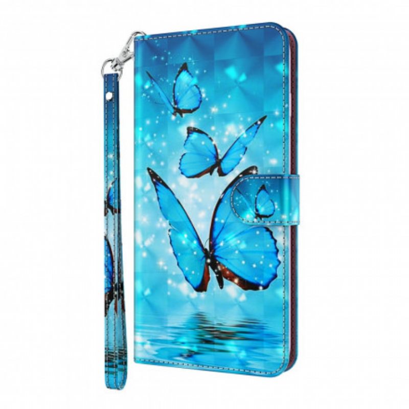 Kotelot Xiaomi Redmi Note 9 Pro 5G Light Spot Flying Blue Perhoset