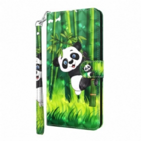 Kotelot Xiaomi Redmi Note 9 Pro 5G Light Spot Panda Ja Bambu