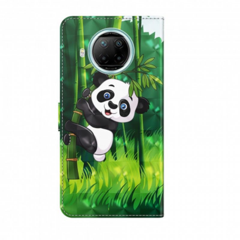 Kotelot Xiaomi Redmi Note 9 Pro 5G Light Spot Panda Ja Bambu