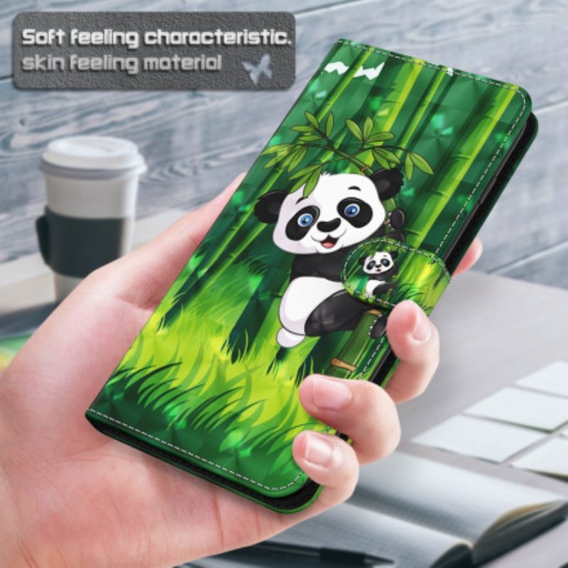 Kotelot Xiaomi Redmi Note 9 Pro 5G Light Spot Panda Ja Bambu