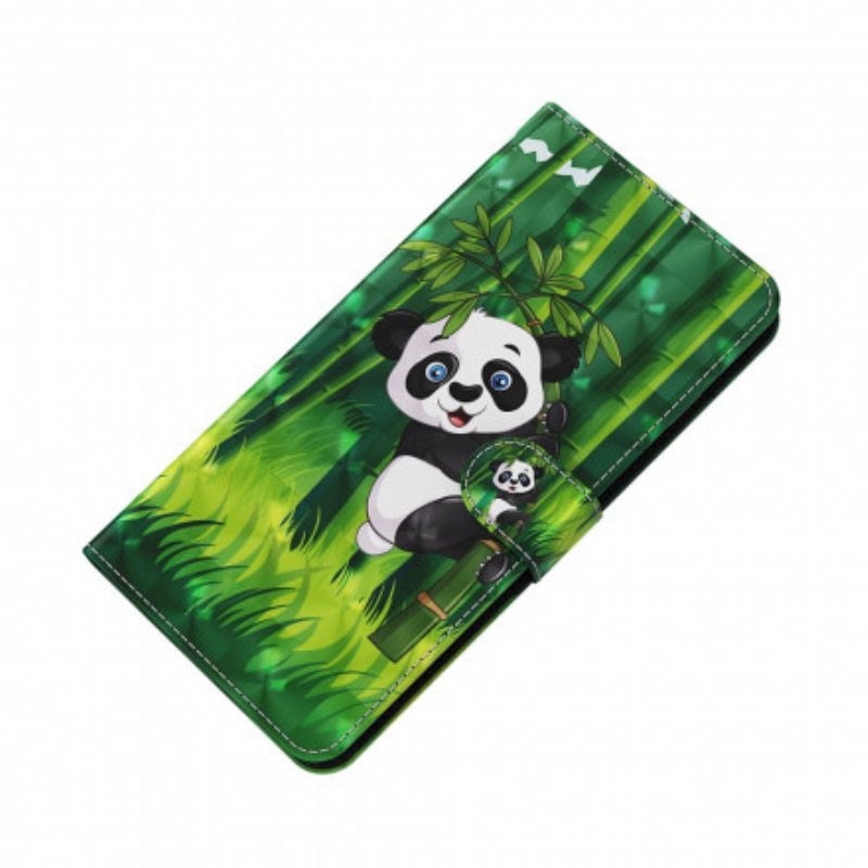 Kotelot Xiaomi Redmi Note 9 Pro 5G Light Spot Panda Ja Bambu