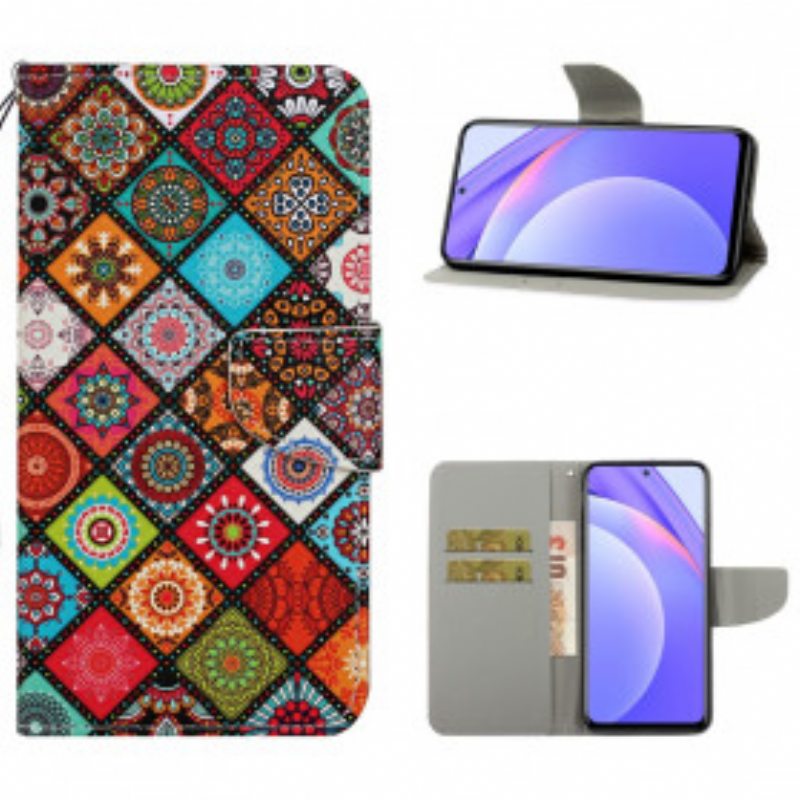 Kotelot Xiaomi Redmi Note 9 Pro 5G Mandala Peitto