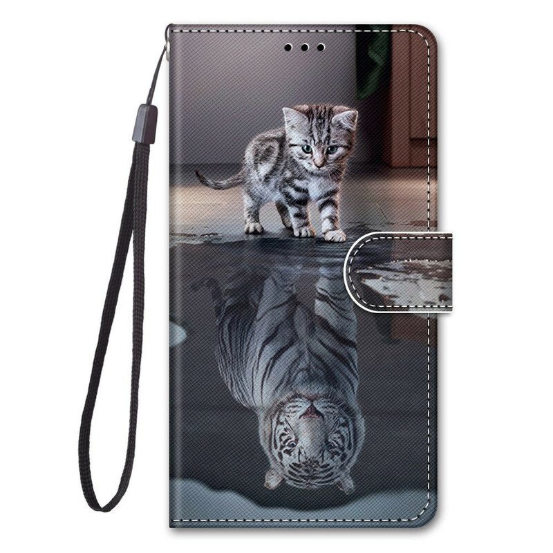 Kotelot Xiaomi Redmi Note 9 Pro 5G Suojaketju Kuori Strappy Kitten