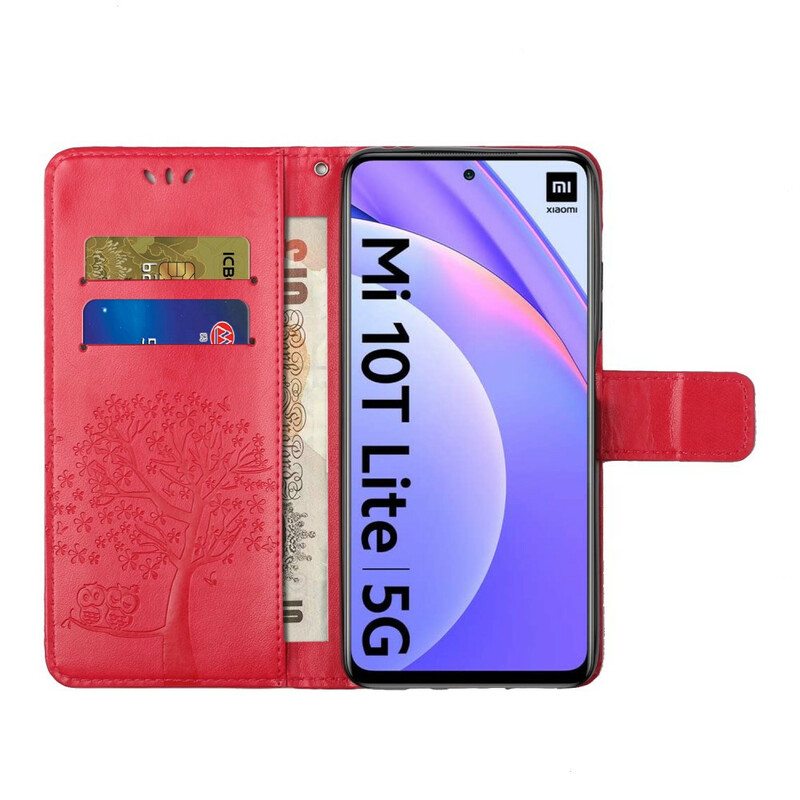 Kotelot Xiaomi Redmi Note 9 Pro 5G Suojaketju Kuori Tangapuu Ja Pöllöt