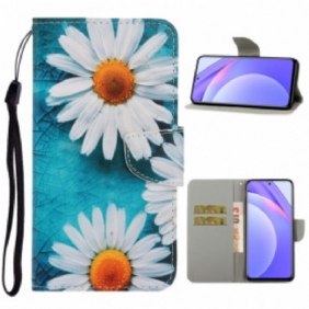 Kotelot Xiaomi Redmi Note 9 Pro 5G Suojaketju Kuori Thong Daisies