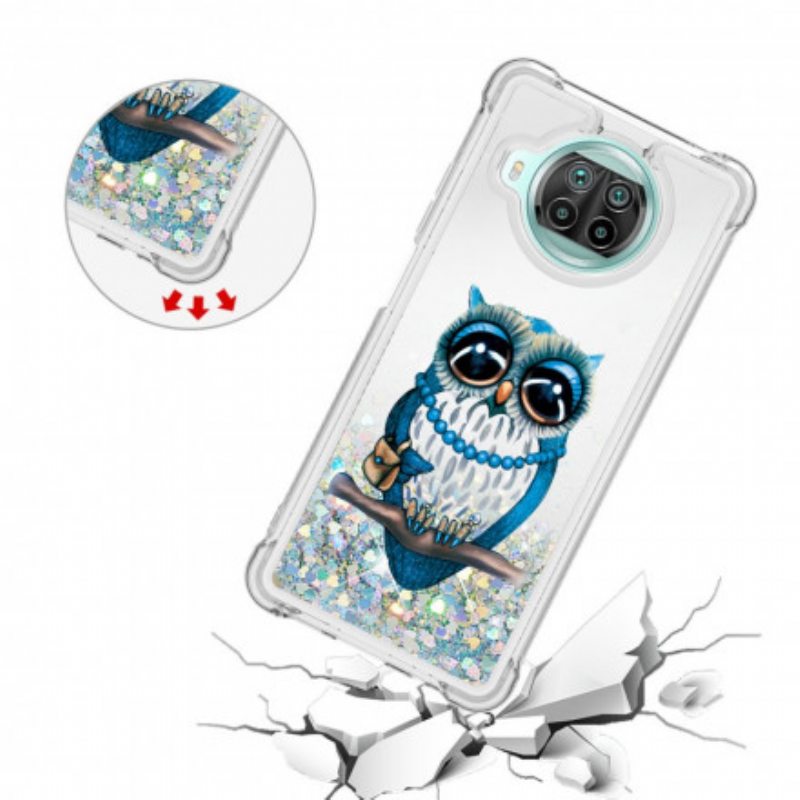 Kuori Xiaomi Redmi Note 9 Pro 5G Neiti Owl Sequins