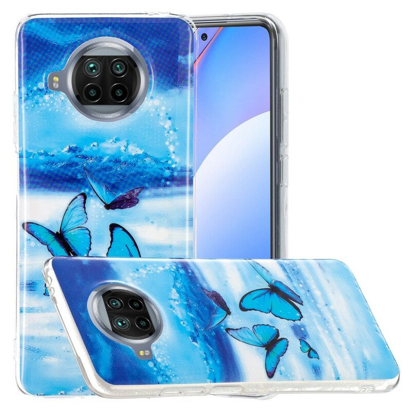 Kuori Xiaomi Redmi Note 9 Pro 5G Neon Butterflies -sarja