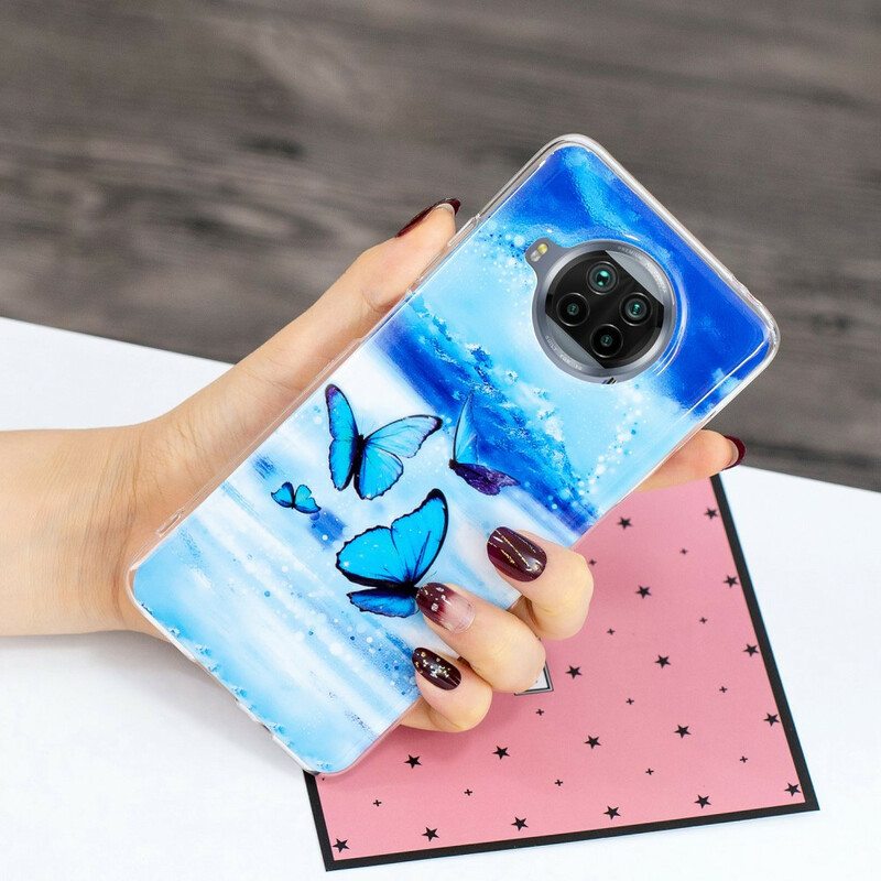 Kuori Xiaomi Redmi Note 9 Pro 5G Neon Butterflies -sarja