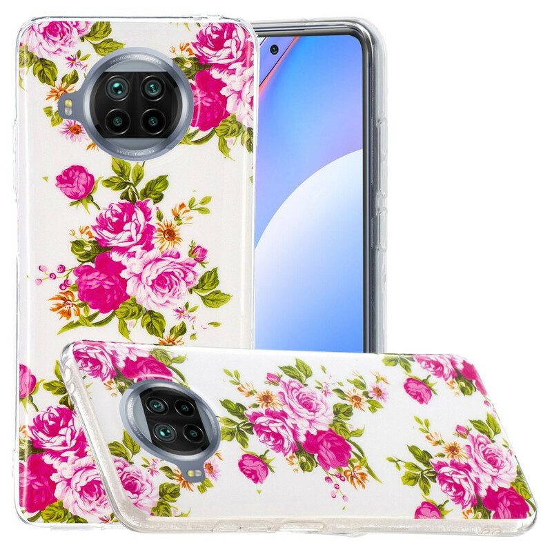 Kuori Xiaomi Redmi Note 9 Pro 5G Neon Liberty Flowers