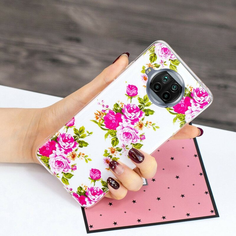 Kuori Xiaomi Redmi Note 9 Pro 5G Neon Liberty Flowers