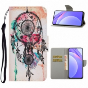 Nahkakotelo Xiaomi Redmi Note 9 Pro 5G Dream Catcher Akvarelli