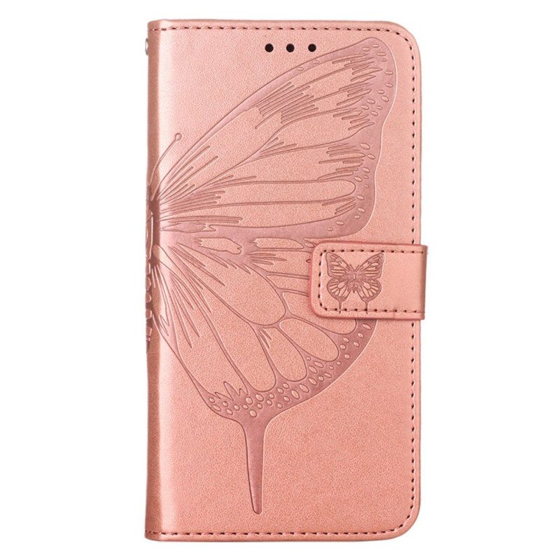 Kotelot Oppo Find X5 Butterfly Design Kaulanauhalla