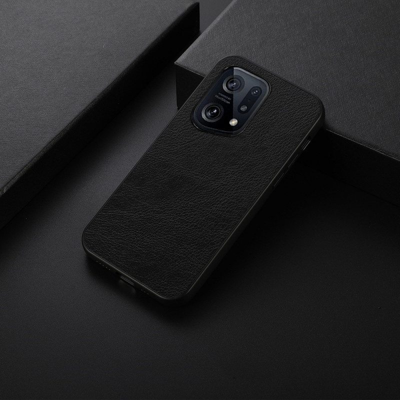 Kuori Oppo Find X5 Litch Leather Styling