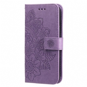 Nahkakotelo Oppo Find X5 Suojaketju Kuori Strappy Mandala