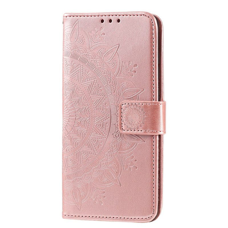 Flip Case Huawei P Smart 2020 Auringon Mandala