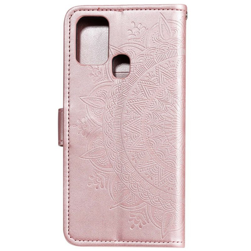 Flip Case Huawei P Smart 2020 Auringon Mandala