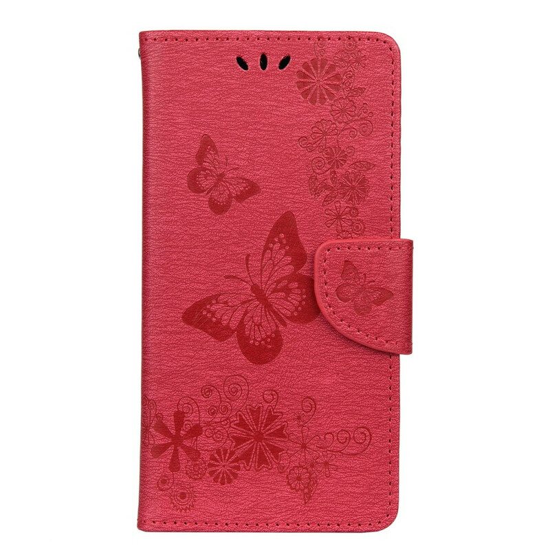 Flip Case Huawei P Smart 2020 Suojaketju Kuori Upeat Hihnaperhoset