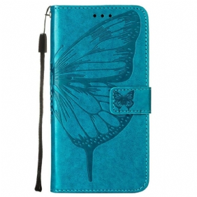 Nahkakotelo Moto E40 / E30 / E20 Butterfly Design