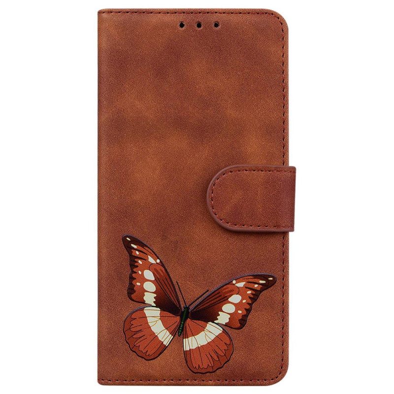 Kotelot Xiaomi 14t Butterfly Suede Effect Suojakuori