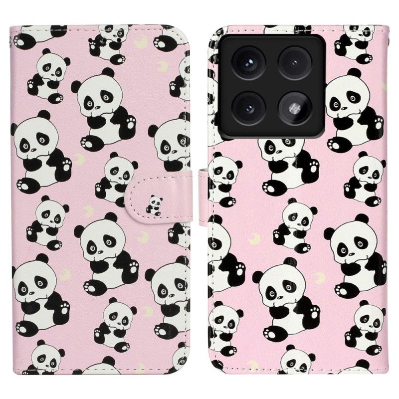 Kotelot Xiaomi 14t Pandas Premium Suojakuori