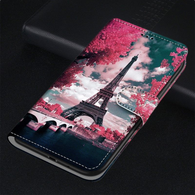 Flip Case Xiaomi Redmi 10A Eiffel-torni Kesällä