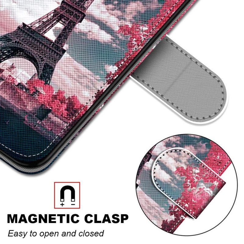 Flip Case Xiaomi Redmi 10A Eiffel-torni Kesällä