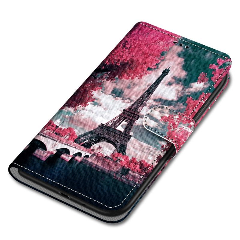 Flip Case Xiaomi Redmi 10A Eiffel-torni Kesällä