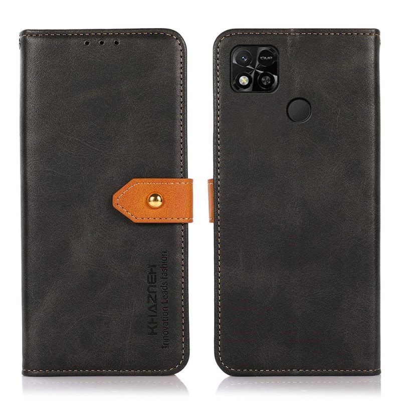 Flip Case Xiaomi Redmi 10A Kaksivärinen Kultainen Lukko Khazneh