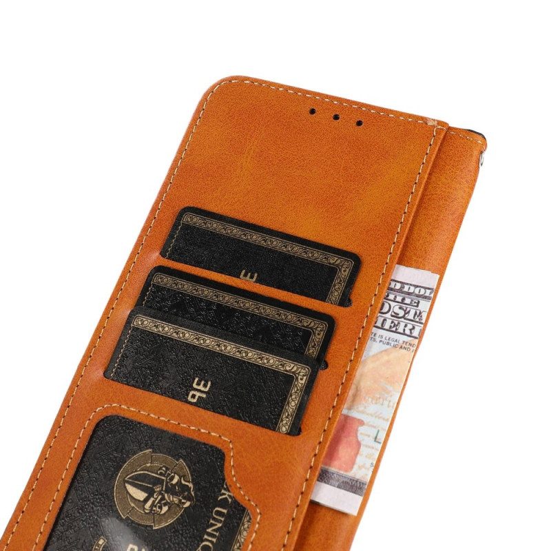 Flip Case Xiaomi Redmi 10A Kaksivärinen Kultainen Lukko Khazneh