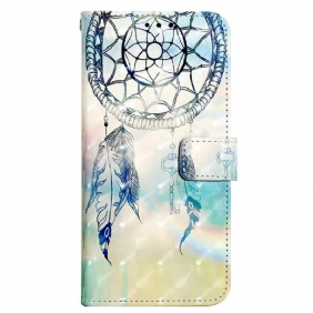 Flip Case Xiaomi Redmi 10A Suojaketju Kuori Hihna Dream Catcher