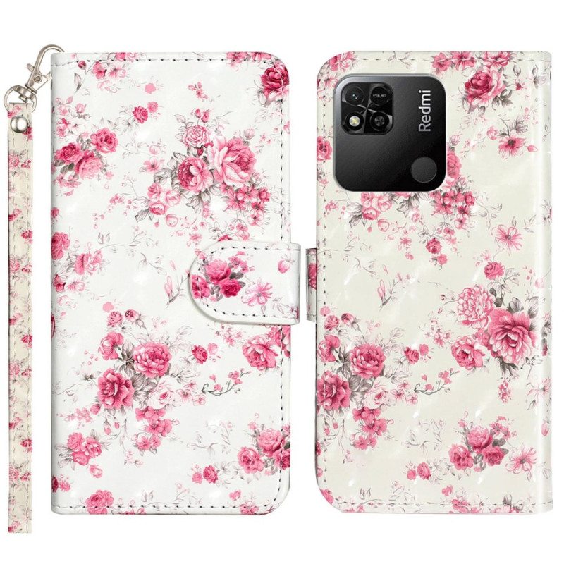 Kotelot Xiaomi Redmi 10A Suojaketju Kuori Hihna Liberty Flowers