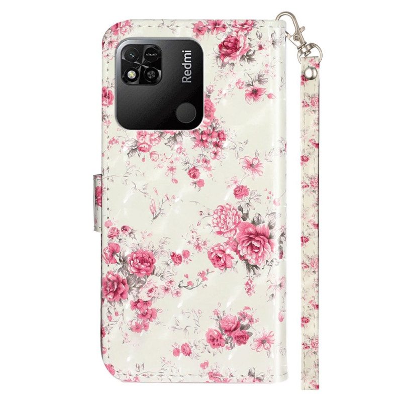 Kotelot Xiaomi Redmi 10A Suojaketju Kuori Hihna Liberty Flowers