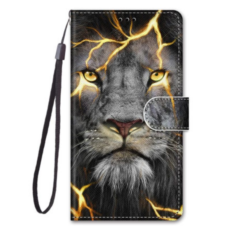 Kotelot Xiaomi Redmi 10A Suojaketju Kuori Lanyard Electric Lion