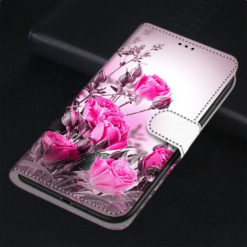 Kotelot Xiaomi Redmi 10A Suojaketju Kuori Strap Roses