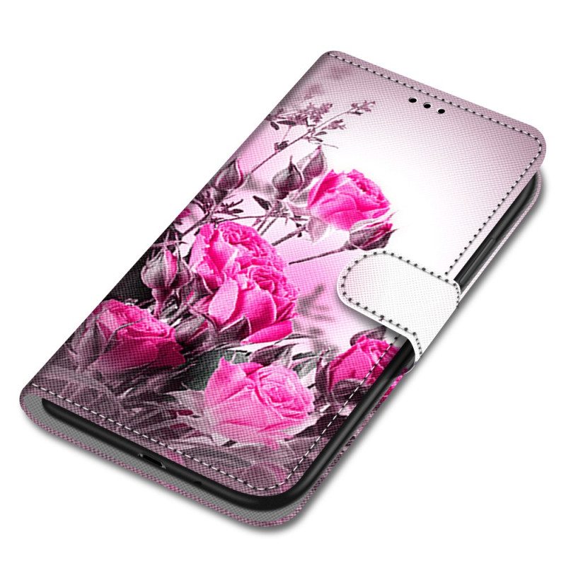 Kotelot Xiaomi Redmi 10A Suojaketju Kuori Strap Roses