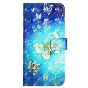 Kotelot Xiaomi Redmi 10A Suojaketju Kuori Strappy Flying Butterflies