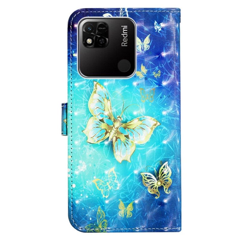 Kotelot Xiaomi Redmi 10A Suojaketju Kuori Strappy Flying Butterflies