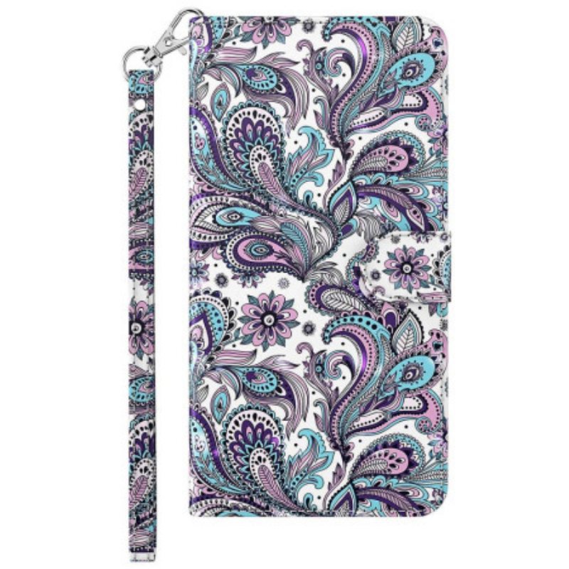 Kotelot Xiaomi Redmi 10A Suojaketju Kuori Strappy Paisley -kuvio