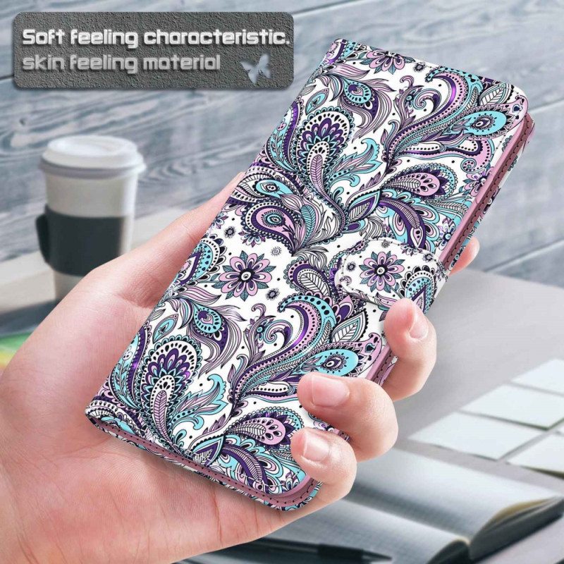 Kotelot Xiaomi Redmi 10A Suojaketju Kuori Strappy Paisley -kuvio