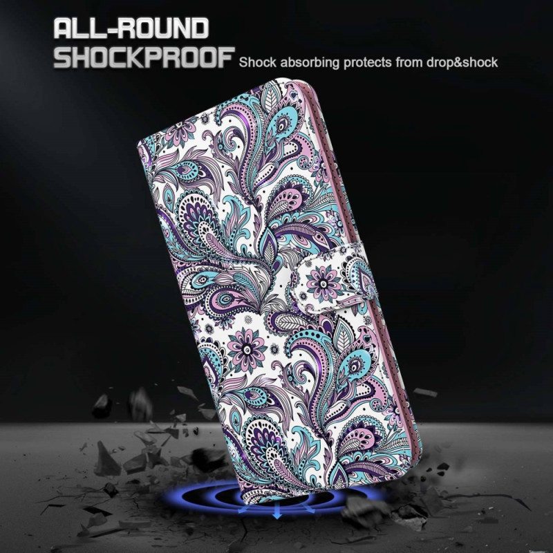 Kotelot Xiaomi Redmi 10A Suojaketju Kuori Strappy Paisley -kuvio