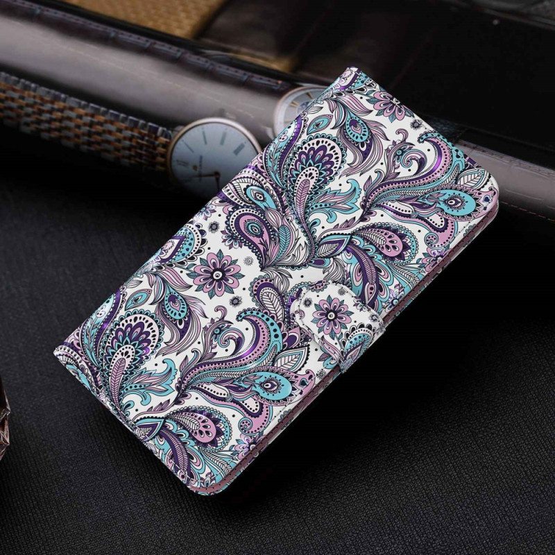 Kotelot Xiaomi Redmi 10A Suojaketju Kuori Strappy Paisley -kuvio