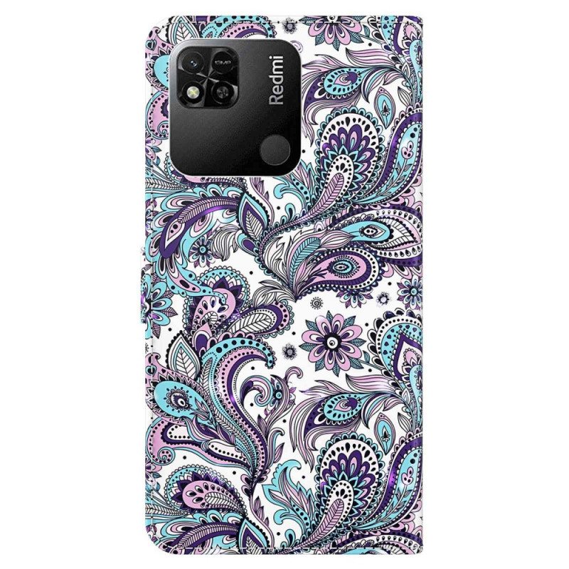 Kotelot Xiaomi Redmi 10A Suojaketju Kuori Strappy Paisley -kuvio