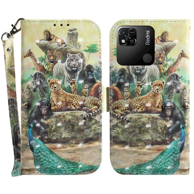 Kotelot Xiaomi Redmi 10A Suojaketju Kuori Thong Safari Animals