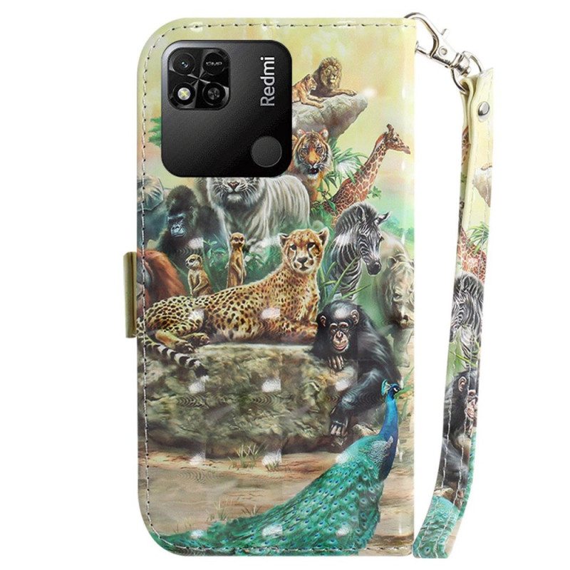 Kotelot Xiaomi Redmi 10A Suojaketju Kuori Thong Safari Animals