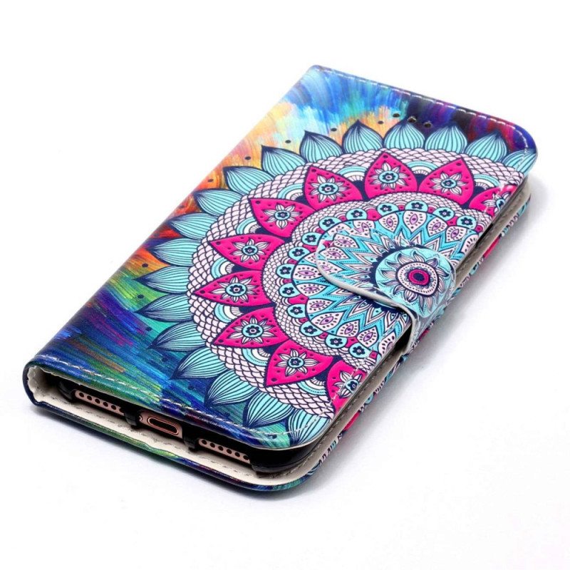 Kotelot Xiaomi Redmi 10A Suojaketju Kuori Värikäs Strappy Mandala