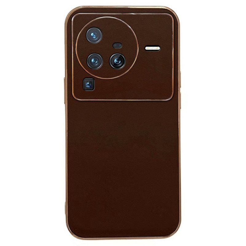 Case Vivo X80 Pro Aitoa Nahkaa Eleganssia