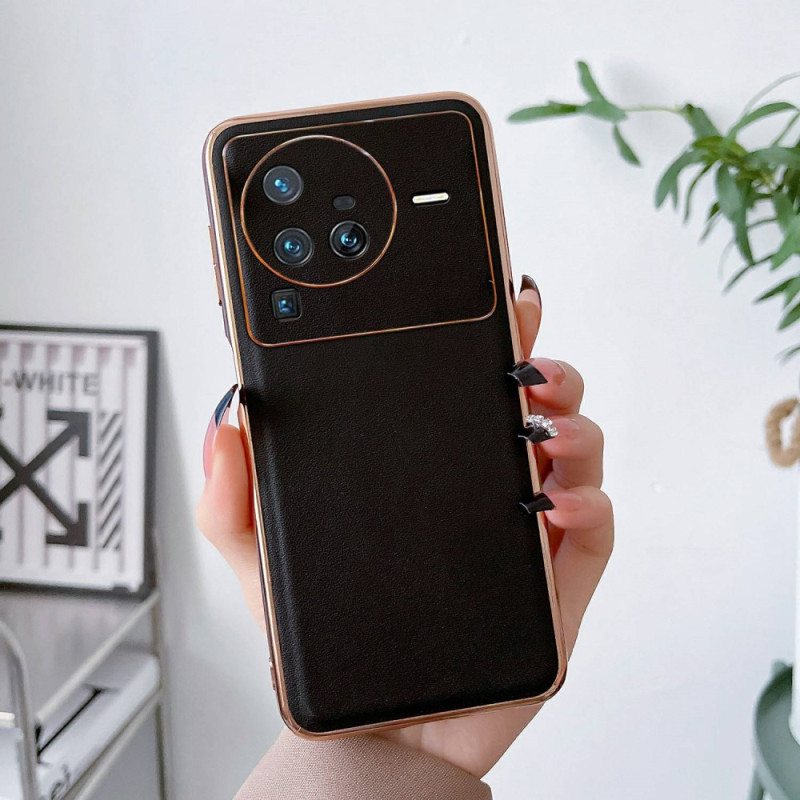 Case Vivo X80 Pro Aitoa Nahkaa Eleganssia